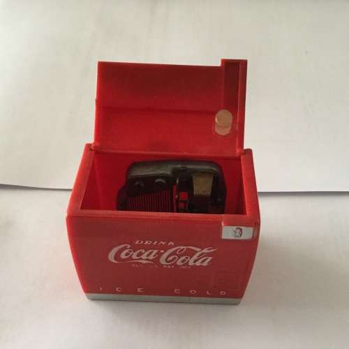 Coke fridge music box