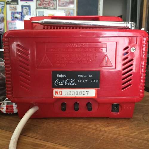 Coca Cola mini tv with radio