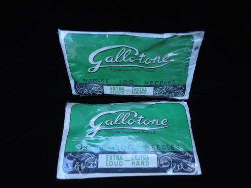 GALLOTONE GRAMOPHONE NEEDLES.2X SEALED PACKETS