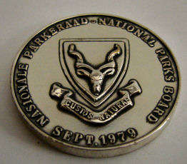 National Parks Board September 1979. Very Impressive medallion.