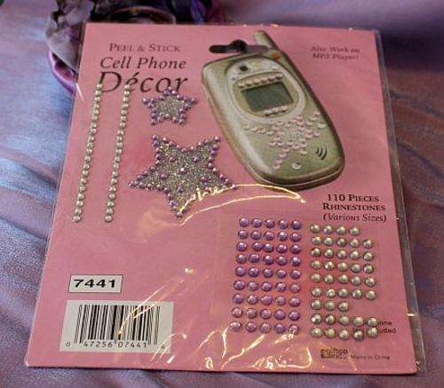 Peel and Stick Rhinestone Stickers (approx 110 pieces of different sizes)