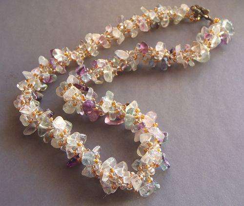 Chips Spiral Rope Necklace