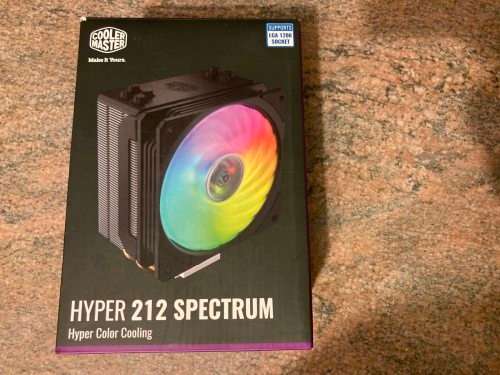 Cooler Master Hyper 212 Spectrum CPU Cooler RGB fan