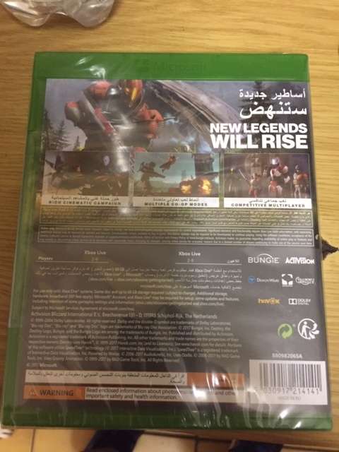 New Sealed DESTINY 2 XBOX ONE Game