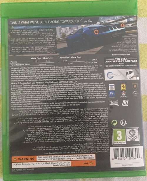 FORZA 6  Tenth Anniversary Edition XBOX One Game