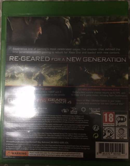 Gears of War Ultimate Edition XBOX One Game