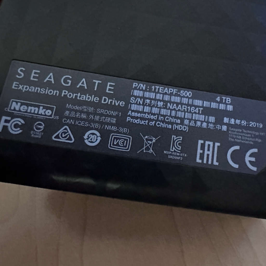 Seagate Expansion 4TB 2.5` Portable Hard Drive