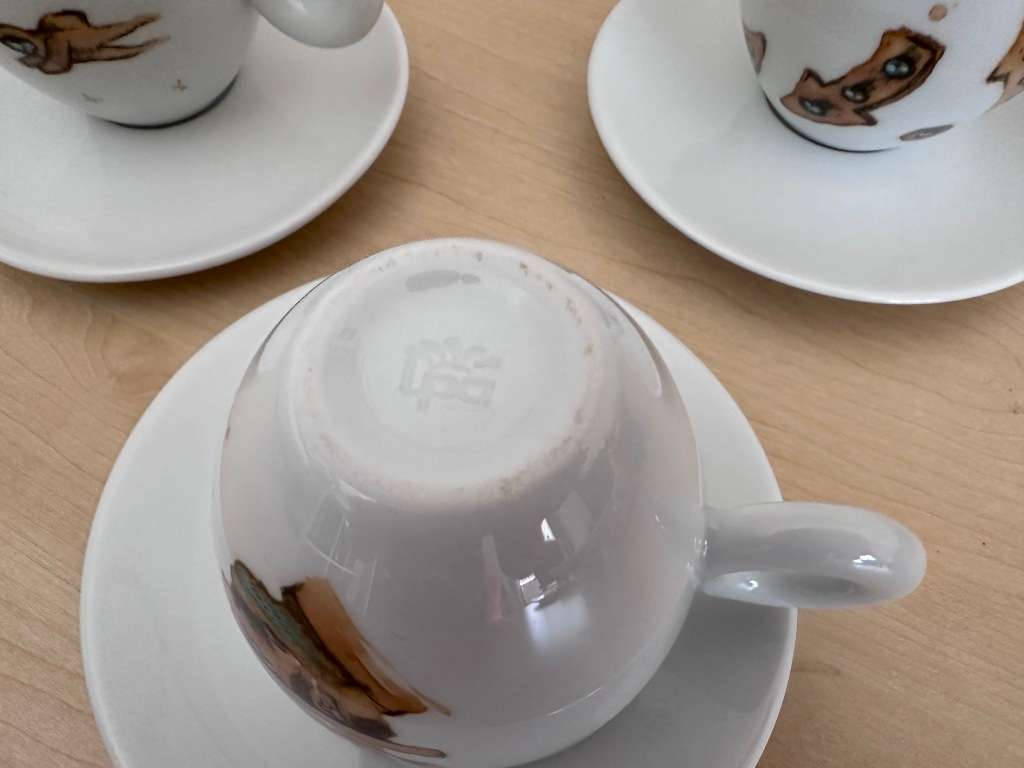 Huge illy Coffee Cup Collection  Max Petrone Art + Classic illy + BONUS Dallmayr (57-Piece Lot)