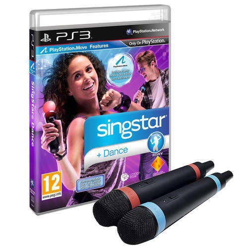 Official Singstar Dance with 2 Wireless Mics and Receiver Bundle (PS3)