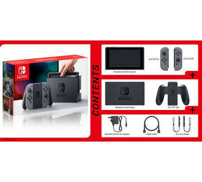 Nintendo Switch Console with Grey Joy-Con (NS) (Brand New)