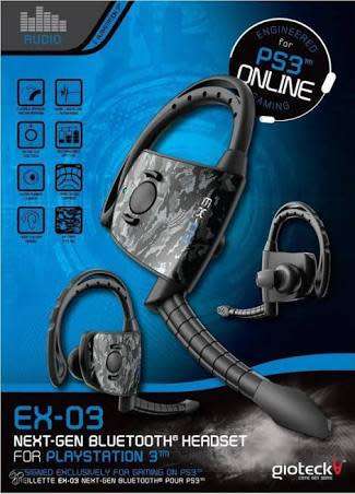Gioteck PS3 EX-03 Bluetooth Wireless Voice Headset (PS3)