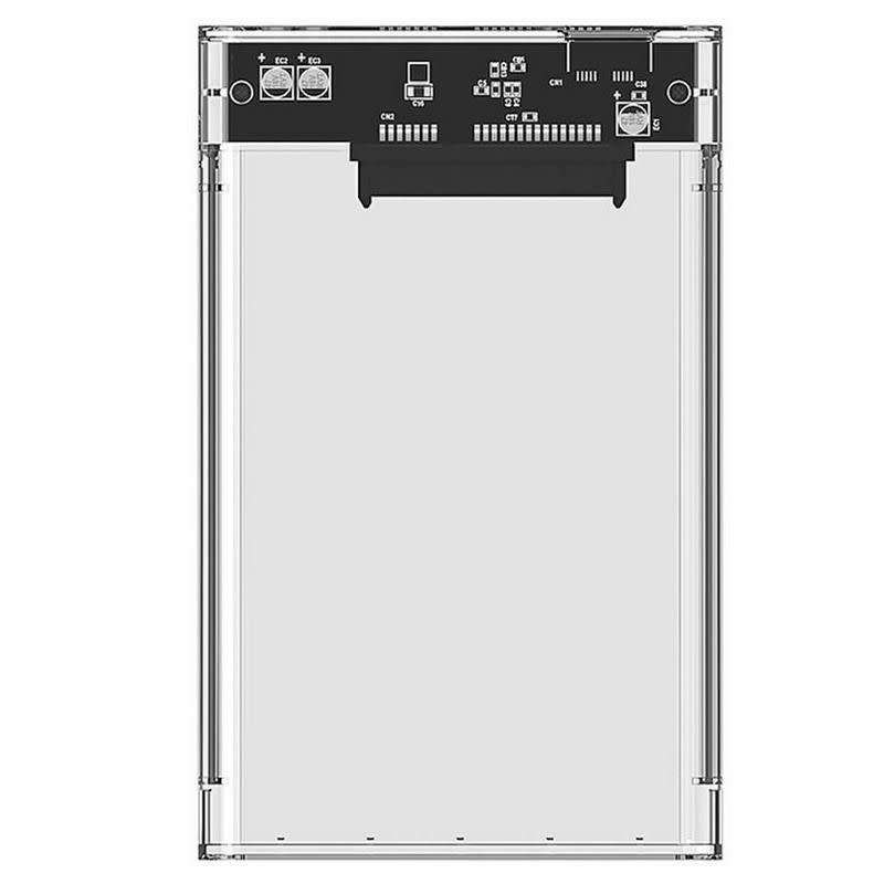 2.5 USB3.0 External Hard Drive Enclosure Transparent