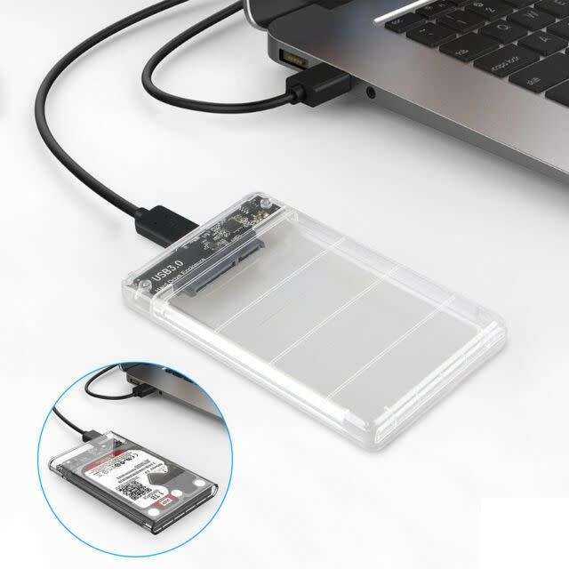 2.5 USB3.0 External Hard Drive Enclosure Transparent
