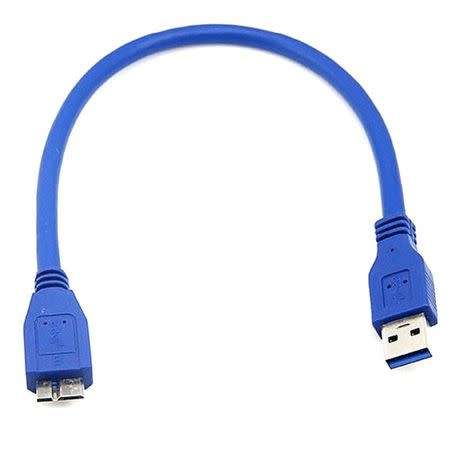 Ultra High Speed Blue USB 3.0 External Hard Disk A To Micro B Cable