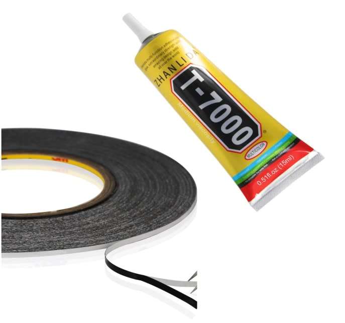 LCD replacement 2pc kit -T7000 glue 50ml & LCD double sided tape (Local Stock)