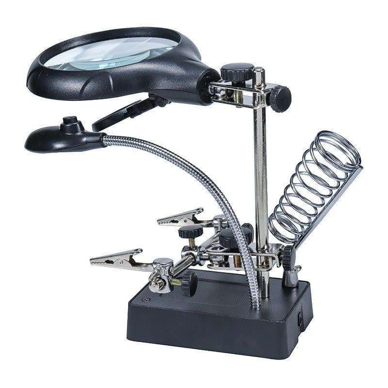 FI-Magnifier Soldering Stand Welding clip magnifier (Local Stock) (Brand New)