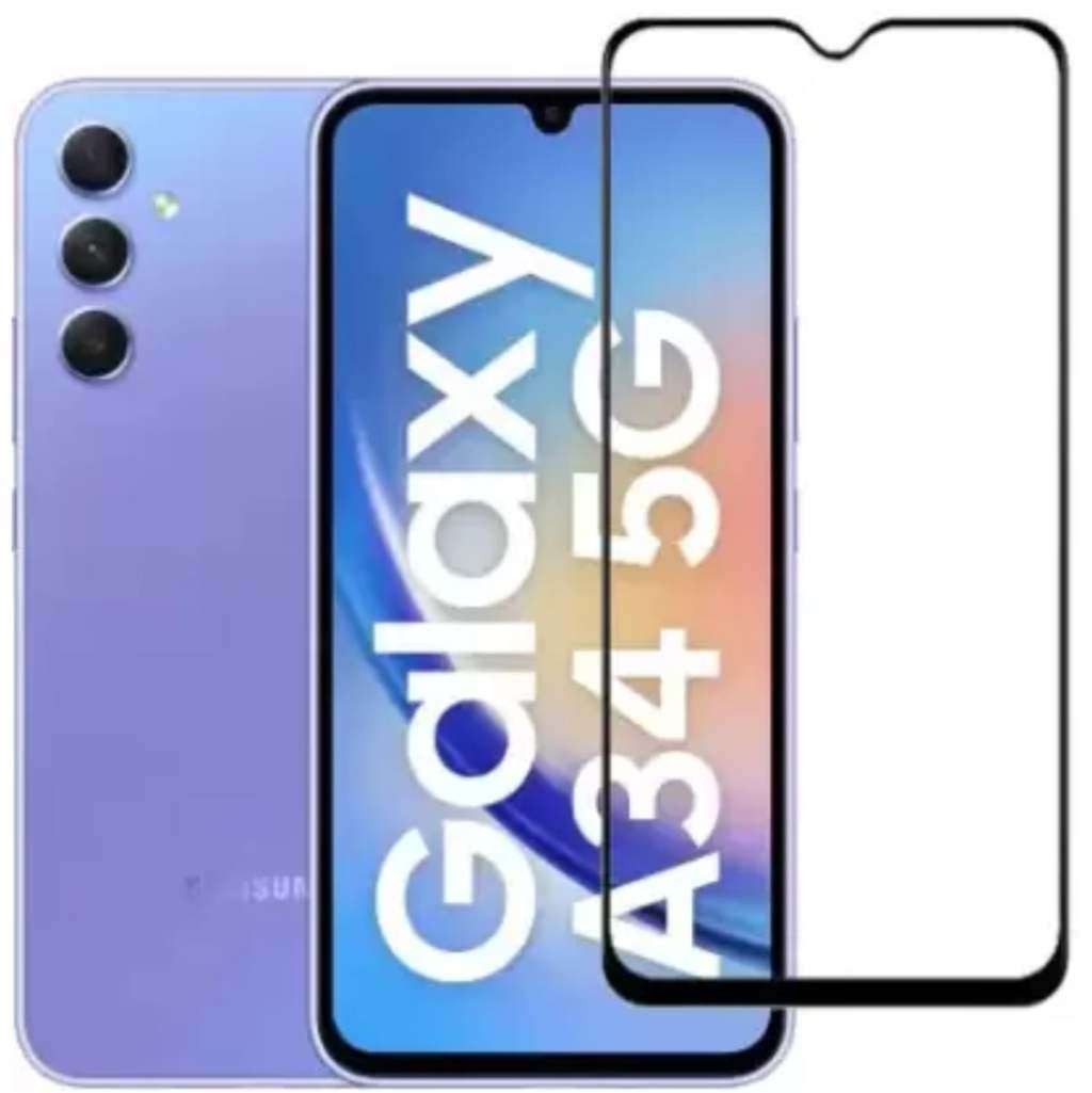 Samsung A34 Screen Protector - Tempered Glass Screen Protector (Local Stock) (Brand New)