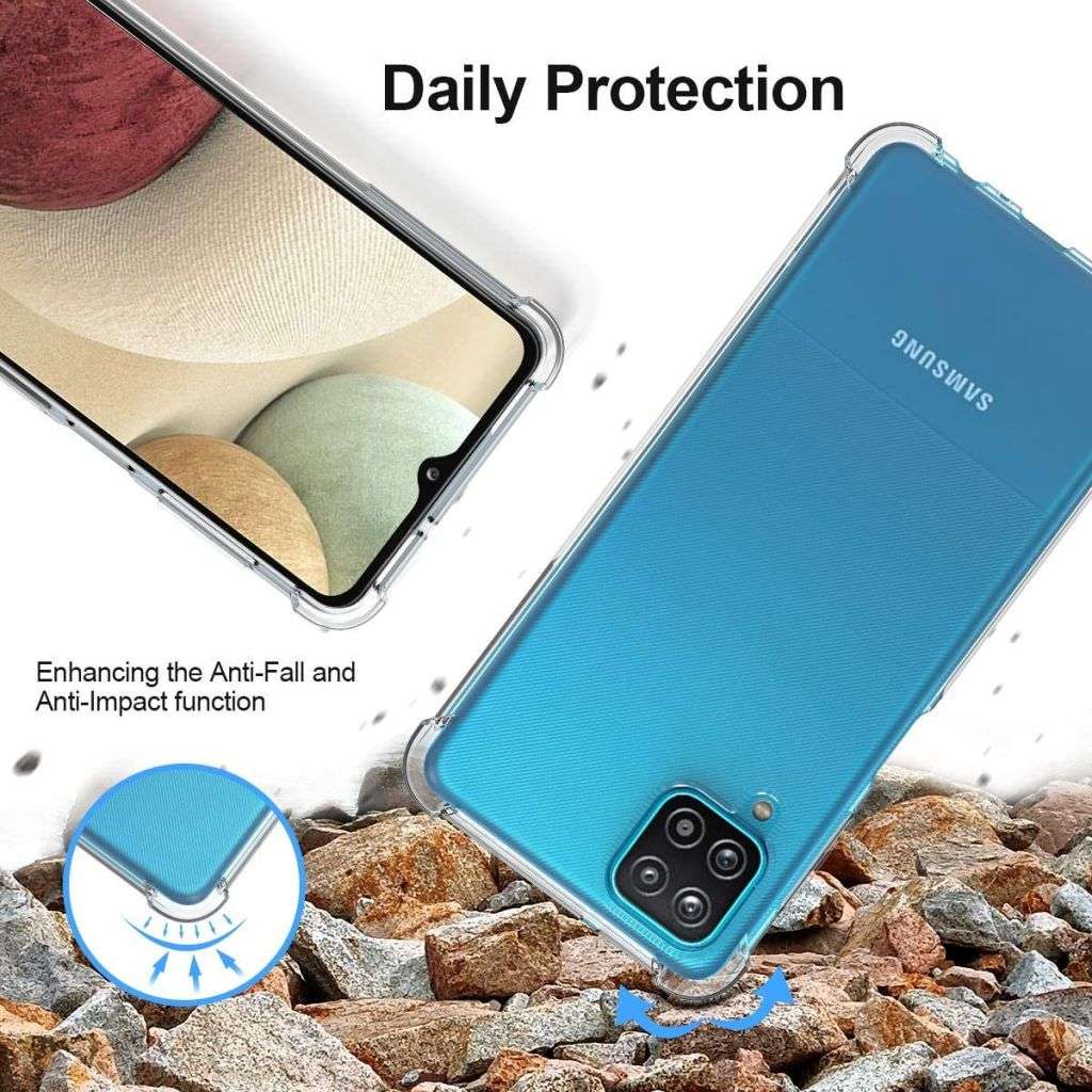 Protective Shockproof Gel Case for Samsung Galaxy A12 (Local Stock) (Brand New)