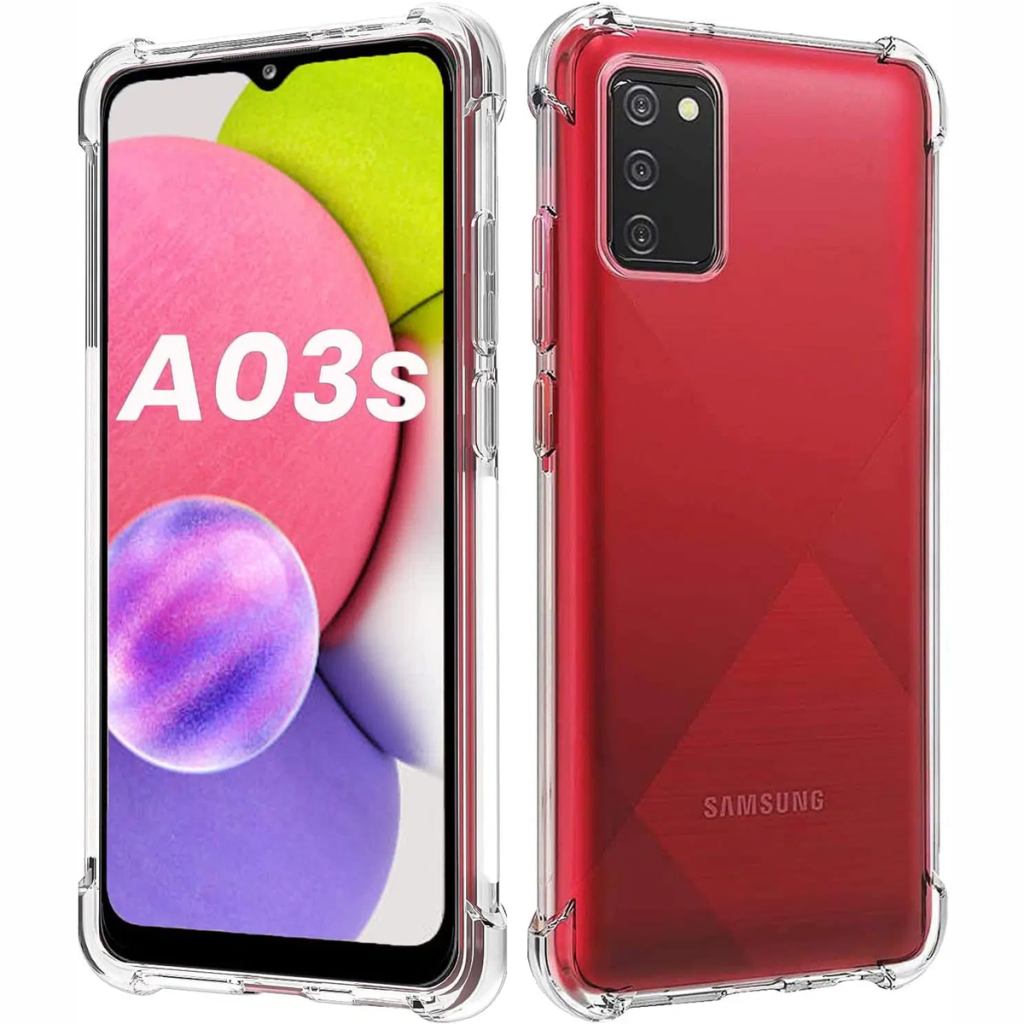 Shockproof TPU Clear Pouch Gel Case for Samsung Galaxy A03s (Local Stock) (Brand New)