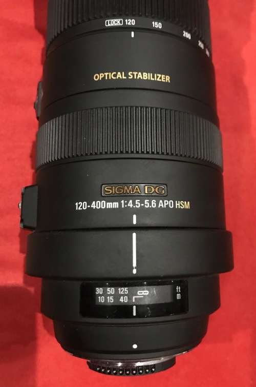 Sigma 120-400mm f/4.5-5.6 AF APO OS (OPTICAL STABILIZER) HSM Telephoto Zoom Lens for Nikon DSLRS