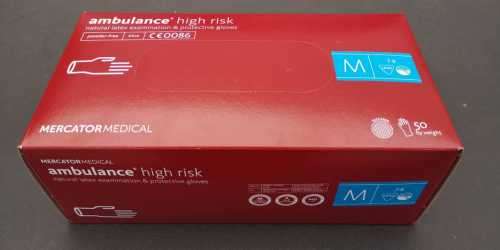 AMBULANCE HIGH RISK GLOVES *EXTRA THICK GLOVES* 50's per box