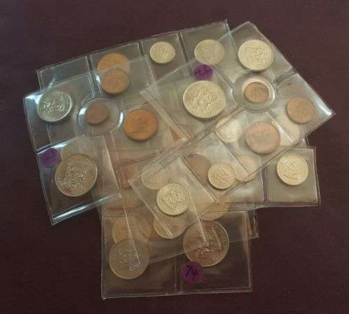 6 x LOTS OF PARTIAL UNCIRCULATED SA MINT SETS: 1971 to 1976. Bid per set!