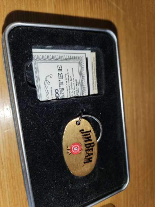 Jim Beam Zippo Lighter and Key Ring