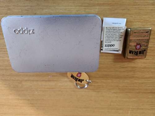 Jim Beam Zippo Lighter and Key Ring