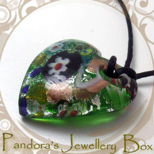 Glass Heart Necklace