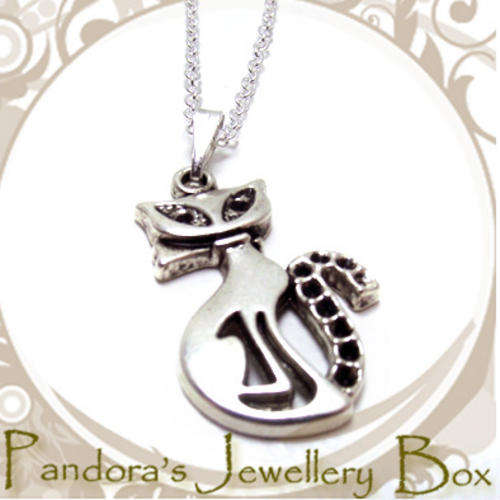 Aristo-CAT Pendant & Silver Necklace