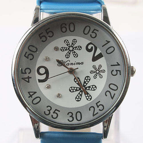Ladies Fashion Watch - Leather Band & Snowflake Design