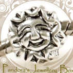 "Smiley Sun" Solid 925 Sterling Silver PANDORA Bead Charm