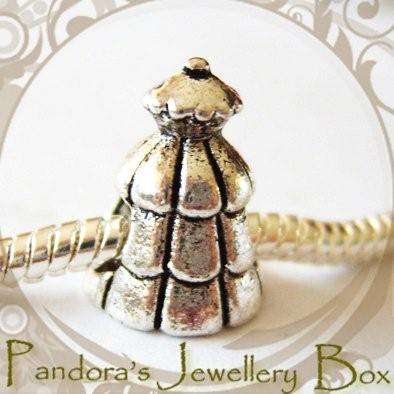 Chrismas Tree Tibetan Silver EURO Bead Charm - great Christmas Gift!!!