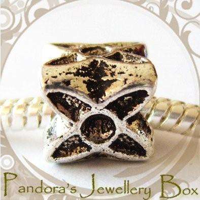 Tibetan Silver Decorative Spacer EURO Bead Charm