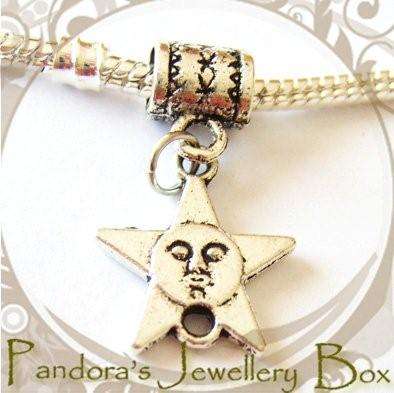 """""""Sun"""" Tibetan Silver DANGLE EURO Bead Charm"""