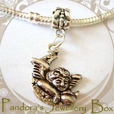 """""""""""""""Angel Dreamer"""""""" Tibetan Silver DANGLE EURO Bead Charm"""""""