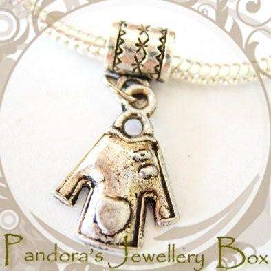 "Fahion Lover" Tibetan Silver DANGLE EURO Bead Charm
