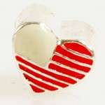 925 Sterling Silver Enamel Handpainted EURO Bead Charm