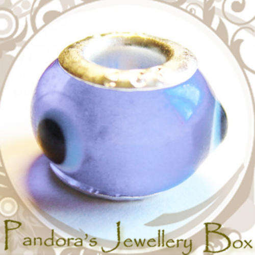 Murano Lampwork Glass EURO Charm with 925 Sterling Silver Core for EURO Bracelet