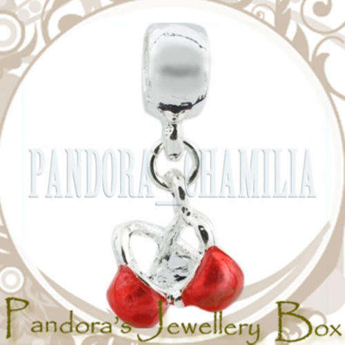 BIKINI DANGLE 925 Sterling Silver Enamel Handpainted EURO Bead Charm