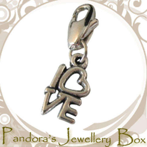 MAKE YOUR OWN UNIQUE CHARM BRACELET - Tibetan Silver LOBSTER CLASP Charm for Big Link Bracelet
