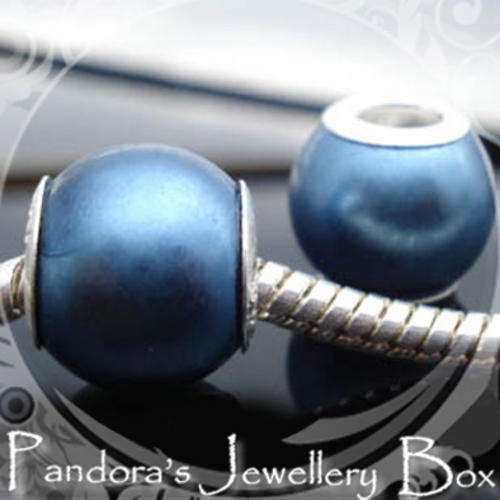 NEW! Pearl EURO Bead Charm with 925 Sterling Silver Core - Best WHOLESALE Price!