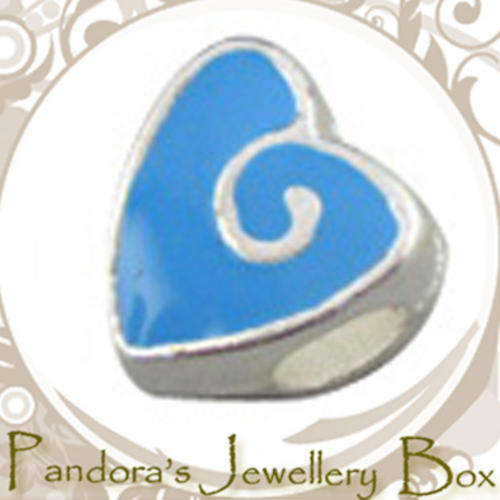 NEW! Enamel Heart EURO Bead Charm