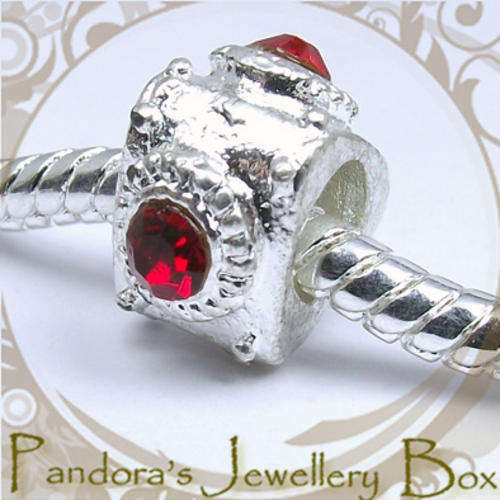 DESIGN YOUR OWN CHARM BRACELET: Silverplated EURO Bead Charm - 1 Only!!!