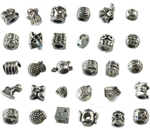 MASSIVE CHARM SALE - From R1 each - 30 x Tibetan Silver EURO Bead Charms