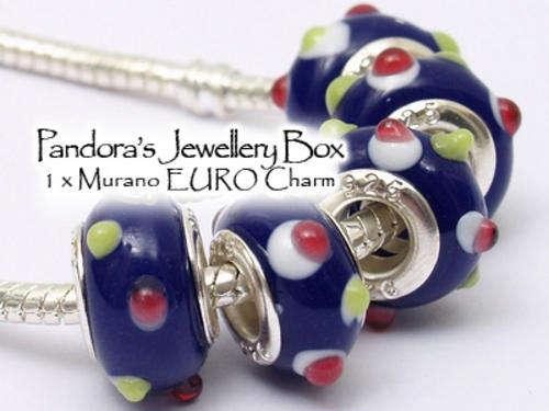 DESIGN YOUR OWN CHARM BRACELET: 1x Murano EURO Charm