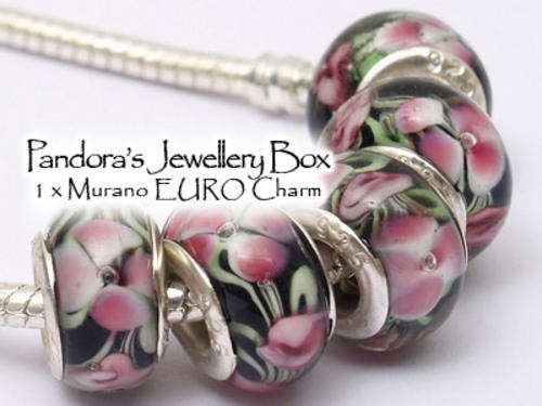 DESIGN YOUR OWN CHARM BRACELET: 1x Murano EURO Charm