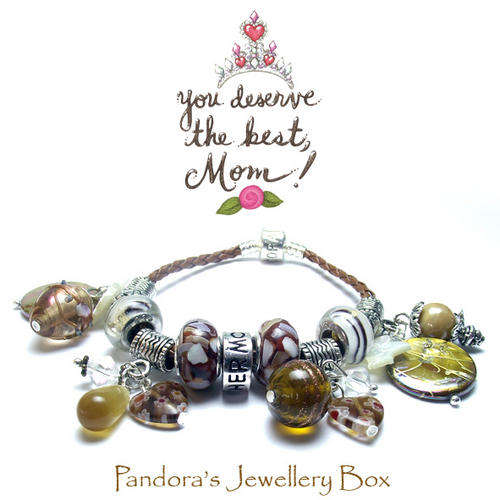 A Unique Gift for MOM - EURO Charm Bracelet with 925 Sterling Silver Cores