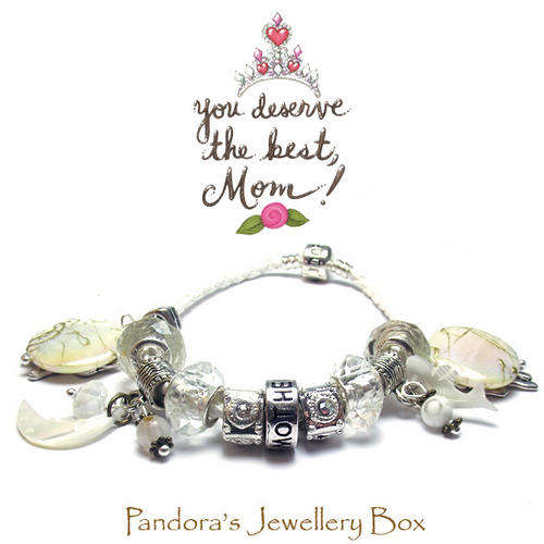 A Unique Gift for MOM - EURO Charm Bracelet with 925 Sterling Silver Cores