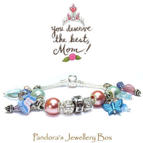 A Unique Gift for MOM - EURO Charm Bracelet with 925 Sterling Silver Cores
